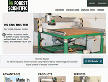 Tablet Screenshot of forestscientific.com